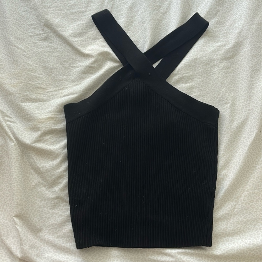 HoH 1960 Criss-Cross Ribbed Halter Top